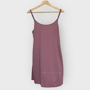 Lulus XL Pink Satin Slip Dress Sleeveless Spaghetti Strap Romantic Lounge